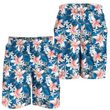 Hibiscus Pattern Print Design 02 Men Shorts