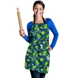 Lime Ice Flower Pattern Adjustable Apron