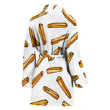 French Fries Potato Pattern Women'S Bathrobe