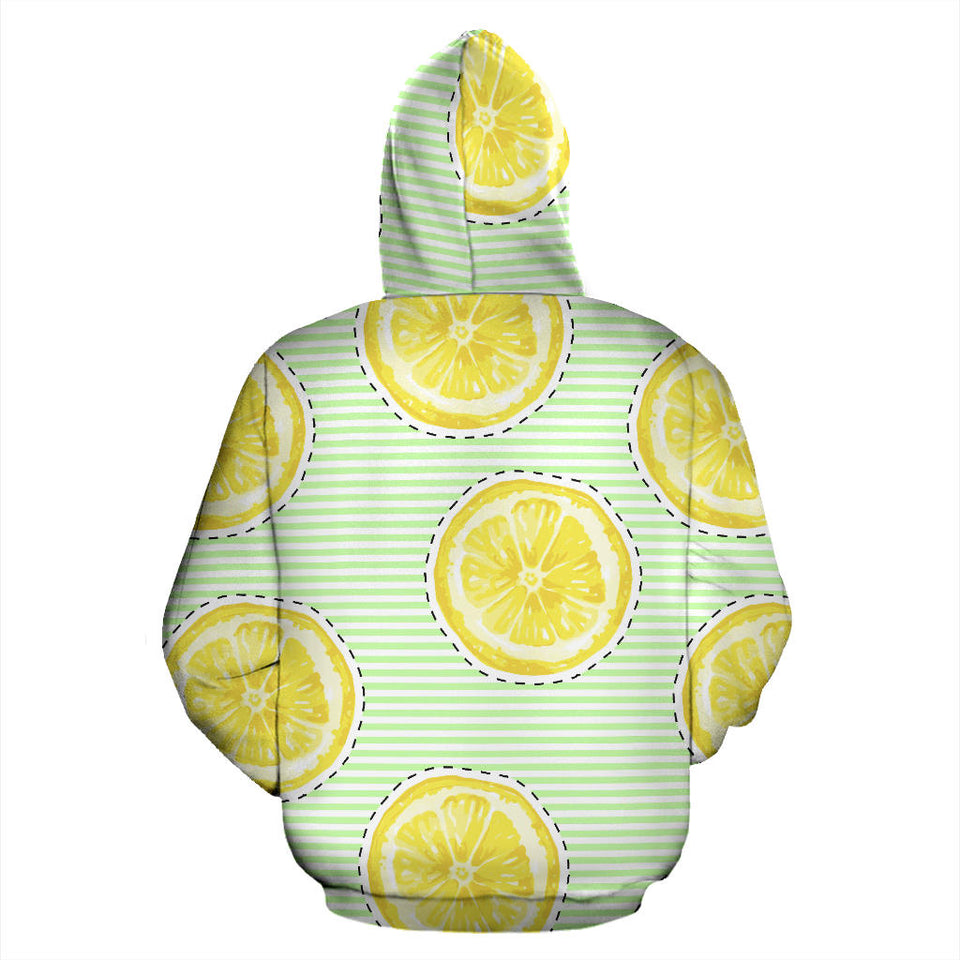 Slice Of Lemon Pattern Men Women Pullover Hoodie