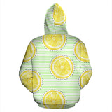 Slice Of Lemon Pattern Men Women Pullover Hoodie