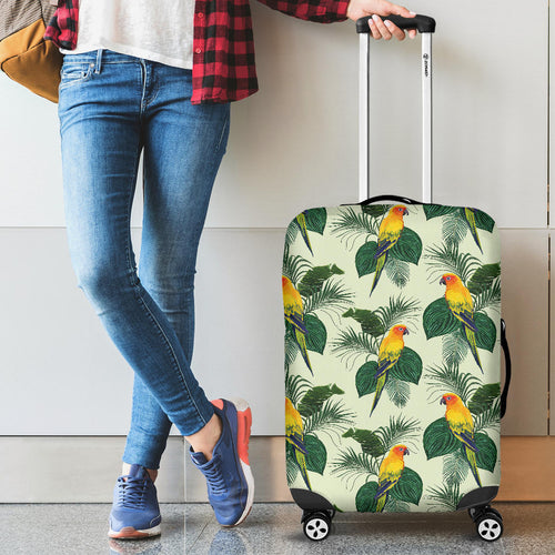 Beautiful Parrot Palm Leaves Pattern Cabin Suitcases Luggages