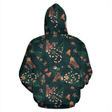 Snake Forest Pattern Zip Up Hoodie