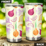 Onion Garlic White Red Pattern Tumbler