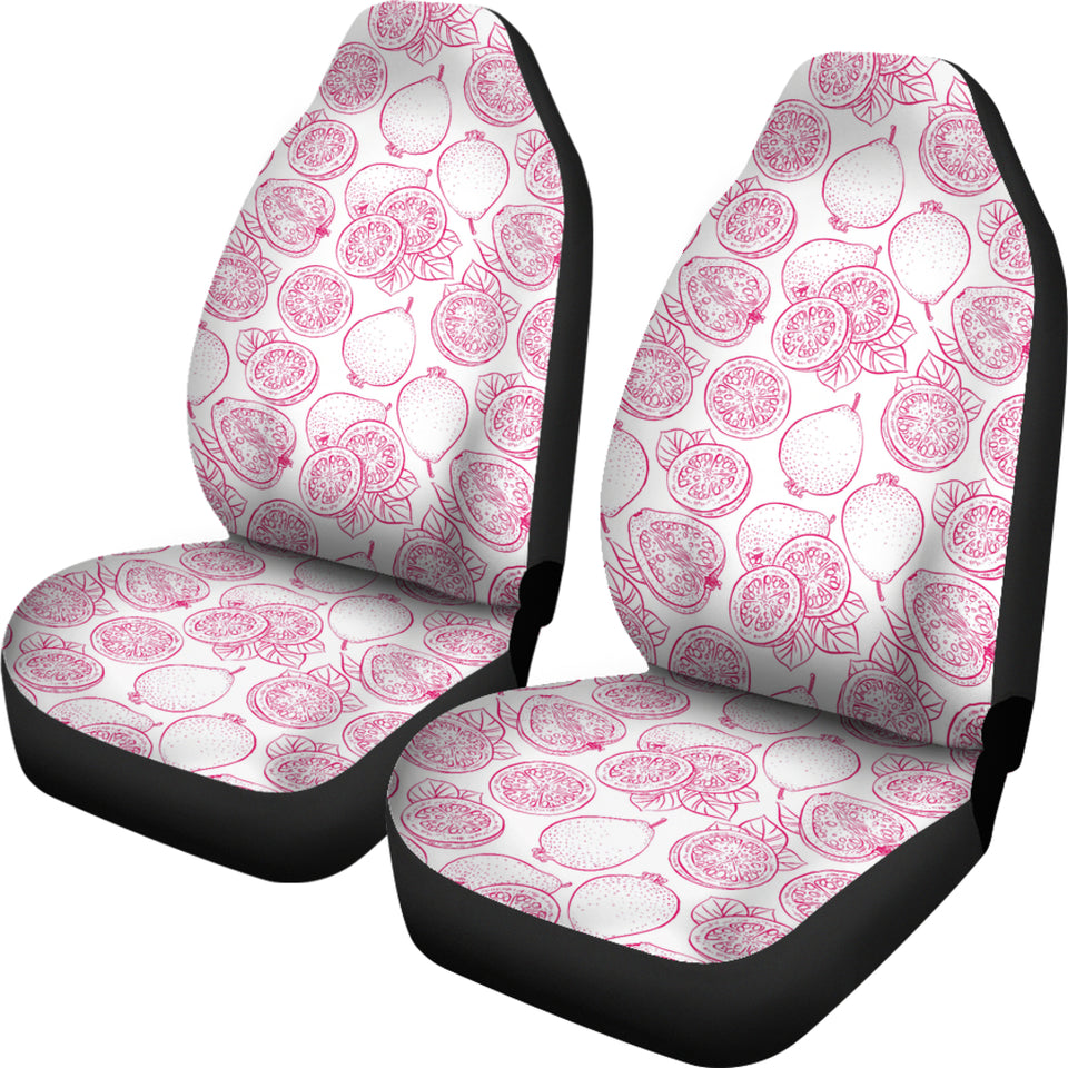 Sketch Guava Pattern Universal Fit Car Seat Covers