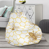 Bee Honeycomb Seamless Design Pattern Bean Bag Cover