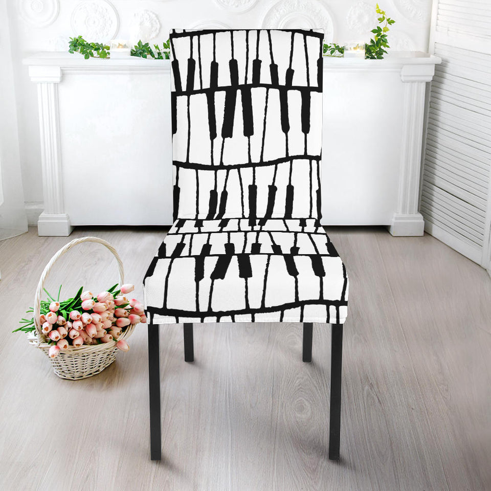 Piano Pattern Print Design 03 Dining Chair Slipcover