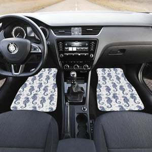 Seahorse Pattern Background Front Car Mats