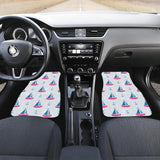 Sailboat Anchor Pattern Front And Back Car Mats