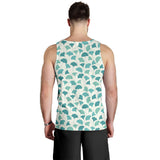 Green ginkgo leaves pattern Men Tank Top