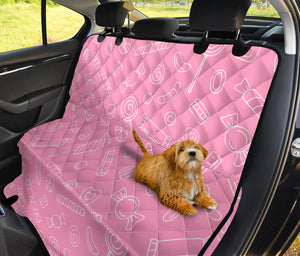 Sweet Candy Pink Background Dog Car Seat Covers