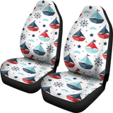 Cute Color Paper Sailboat Pattern  Universal Fit Car Seat Covers