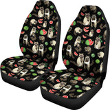Raccoon Watermelon Pattern  Universal Fit Car Seat Covers
