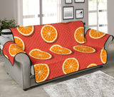 Oranges pattern red background Sofa Cover Protector