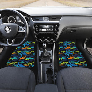 Colorful Shark Front Car Mats