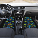 Colorful Shark Front Car Mats