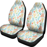 Coral Reef Pattern Print Design 02 Universal Fit Car Seat Covers