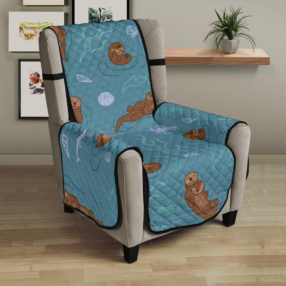 Sea otters pattern Chair Cover Protector