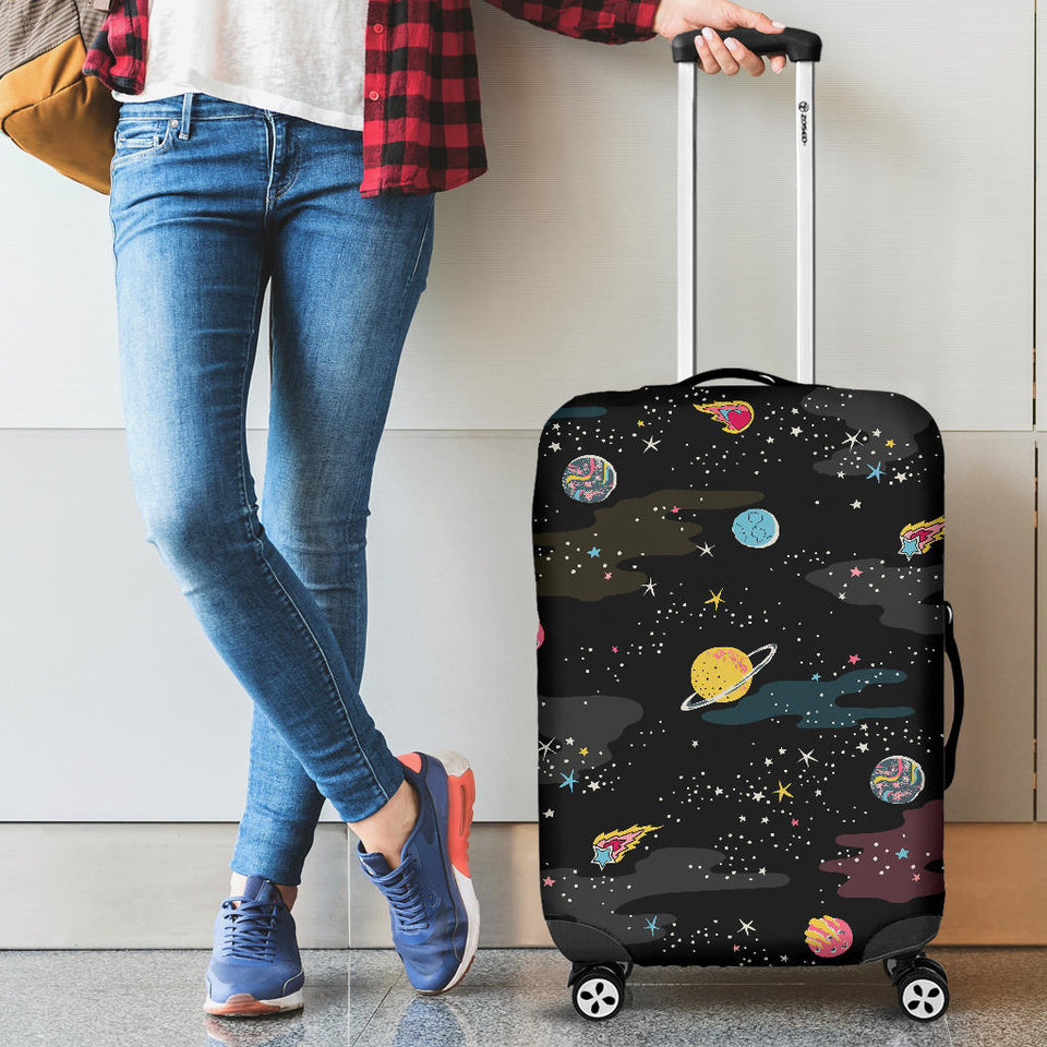 Space Pattern Cabin Suitcases Luggages