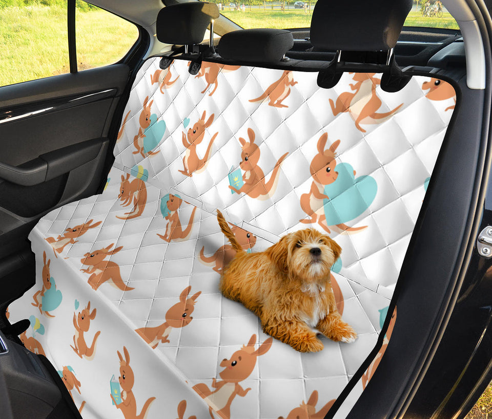 Cute Kangaroo Pattern Dog Car Seat Covers
