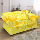 Lemon Pattern Loveseat Couch Slipcover