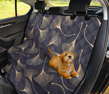 Gold Ginkgo Leaves Dog Car Seat Covers