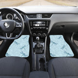 Dragonfly Pattern Blue Background Front And Back Car Mats