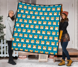 Guinea Pig Pattern Print Design 03 Premium Quilt