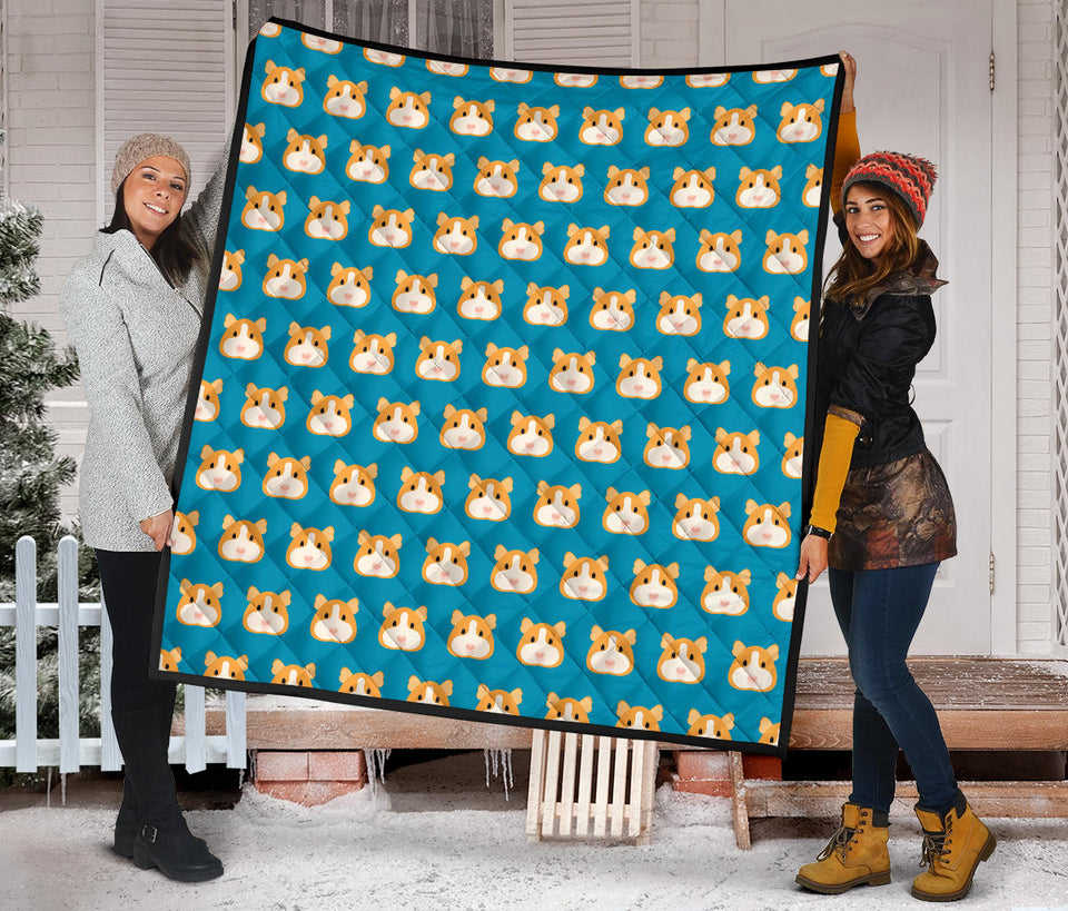 Guinea Pig Pattern Print Design 03 Premium Quilt