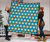Guinea Pig Pattern Print Design 03 Premium Quilt