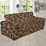Coffee Bean On Brown Background Sofa Slipcover