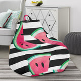 Watercolor Paint Textured Watermelon Pieces Bean Bag Cover
