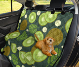 Whole Sliced Kiwi Leave And Flower Dog Car Seat Covers