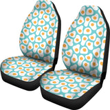 Fried Eggs Pattern Print Design 04 Universal Fit Car Seat Covers