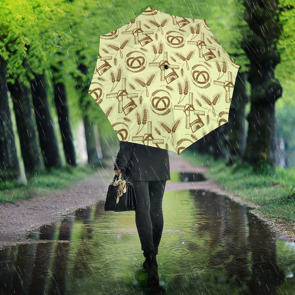 Windmill Wheat Pattern Umbrella