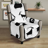 Goat ram pattern Chair Cover Protector