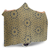 Arabic Star Gold Pattern Hooded Blanket