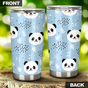 Cute Panda Pattern Tumbler