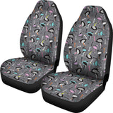Ostrich Pattern Print Design 01 Universal Fit Car Seat Covers