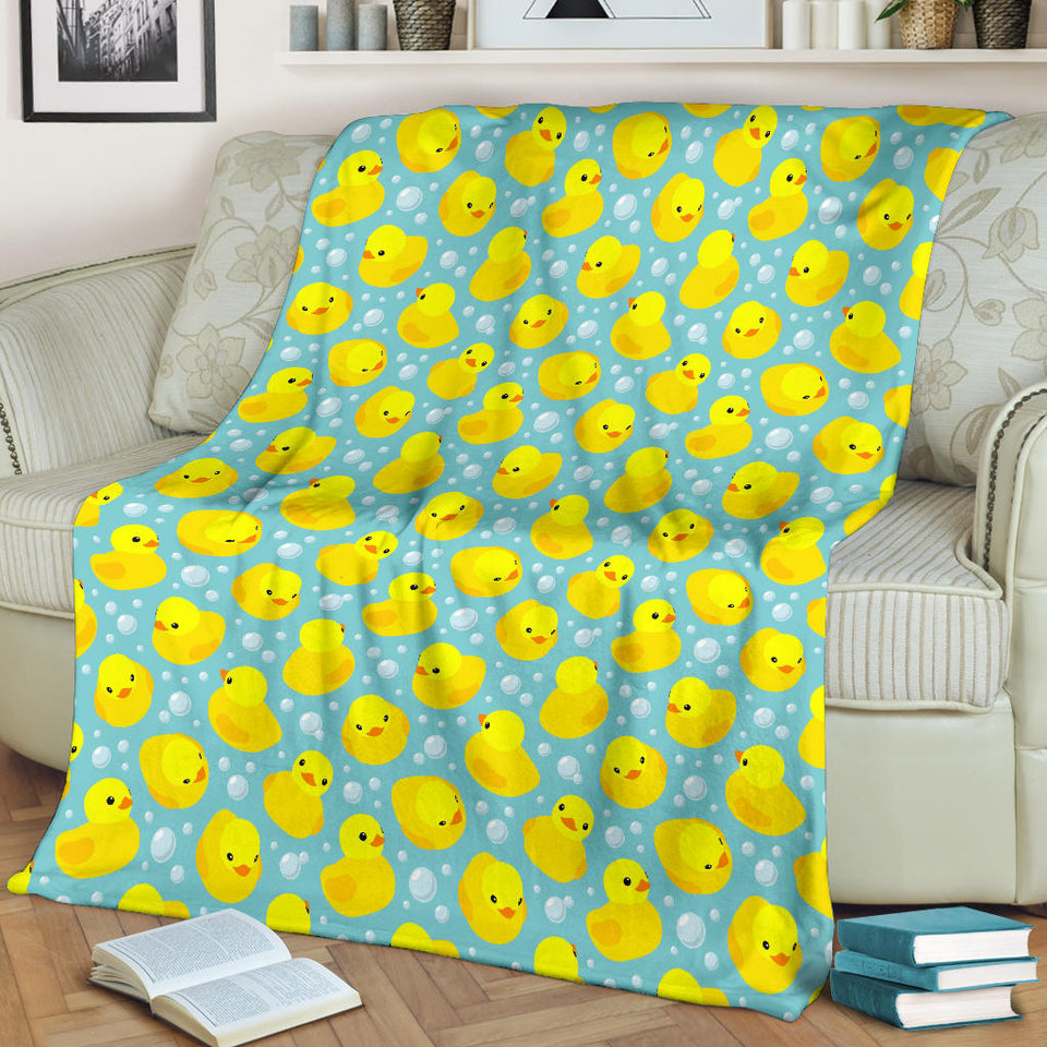 Duck Toy Pattern Print Design 03 Premium Blanket