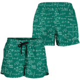 Math Pattern Print Design 01 Women Shorts