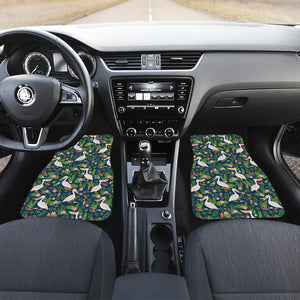 Pelican Pattern Print Design 05 Front and Back Car Mats