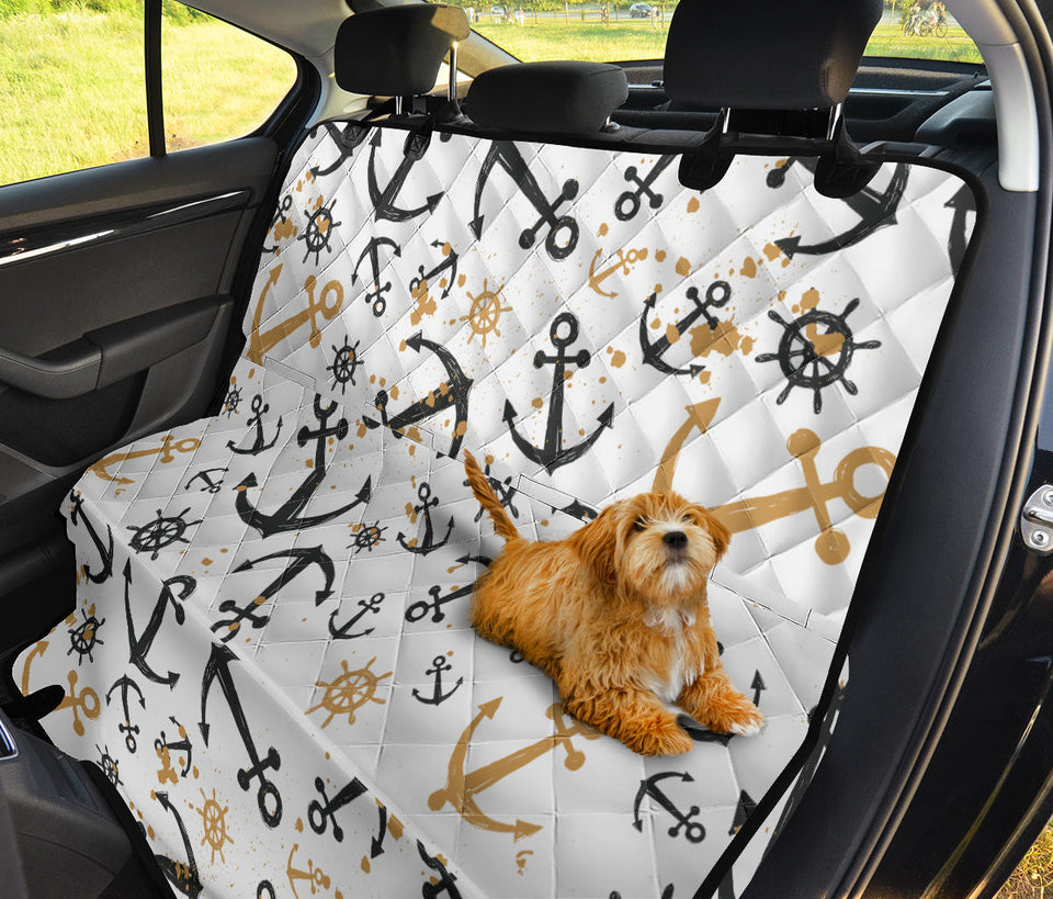 Anchors Rudders Pattern Dog Car Seat Covers