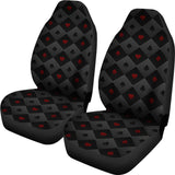 Casino Cards Suits Pattern Print Design 05 Universal Fit Car Seat Covers