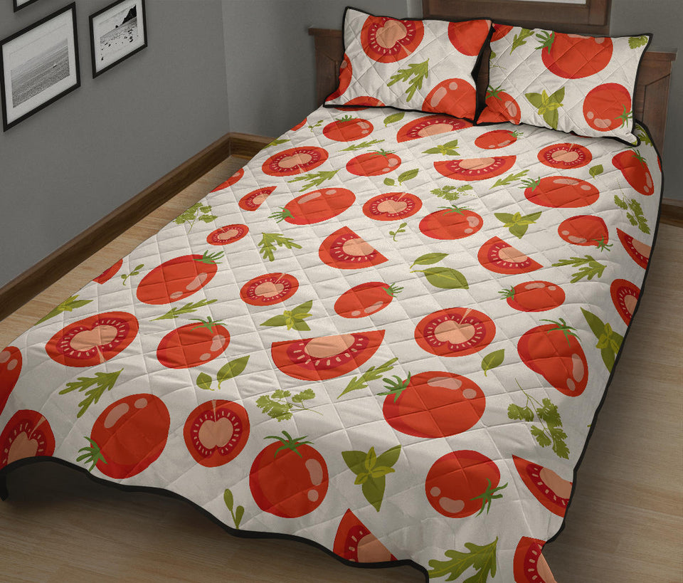 Tomato pattern Quilt Bed Set