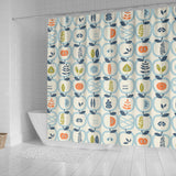 Apples Leaves Pattern Shower Curtain Fulfilled In US