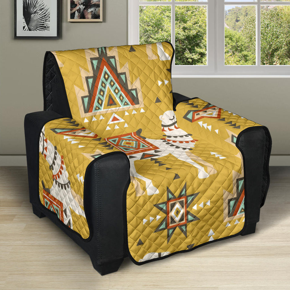Camels ethnic motif pattern Recliner Cover Protector