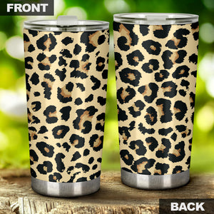 Leopard Print Design Pattern Tumbler