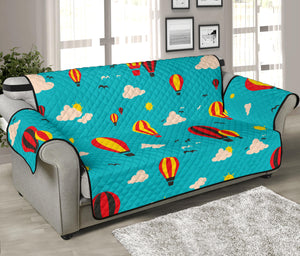 Hot Air Balloon Sky Pattern Sofa Cover Protector