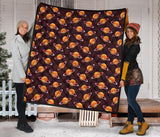 Hamburger Pattern Print Design 05 Premium Quilt